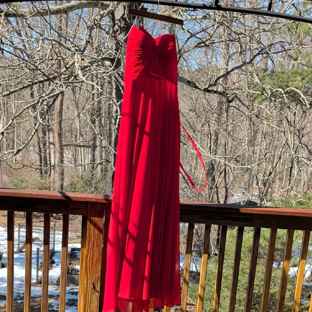 Elegant Red Prom Dress Evening Gown